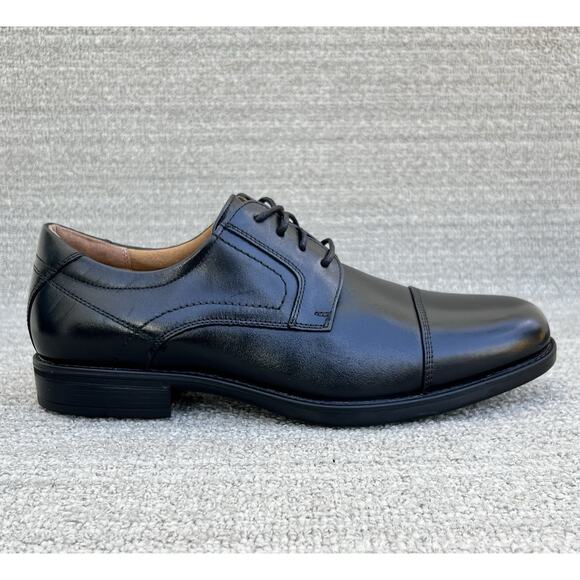 FLORSHEIM Center Cap Toe Black Leather Derby Shoes Men\'s Size 8 US main image 10
